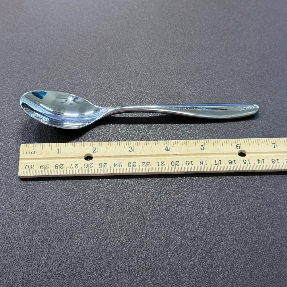 Gourmet Settings Stainless Steel Spoons‎ Set of 4 Teardrop Handle 2 Sizes Silver